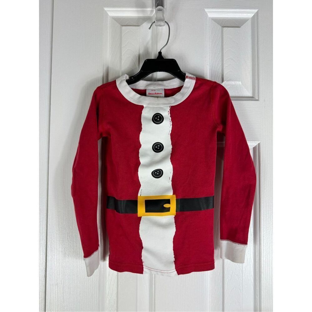 Hanna Andersson Childs Santa Top Size 110 US 5
